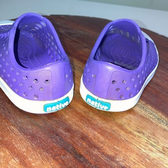 NATIVE C5 Purple Unisex Sparkling Slip Resistant Shoes - Picture 9 of 12